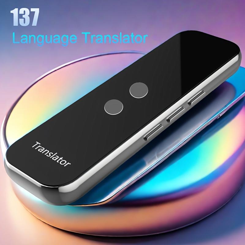 1pc Languages Translator Device, Two-Way Instant Translator, APP Online Voice Translation, 137 Languages Supported, Portable AI Voice High Accuracy Translator Device For Travel Business Learning