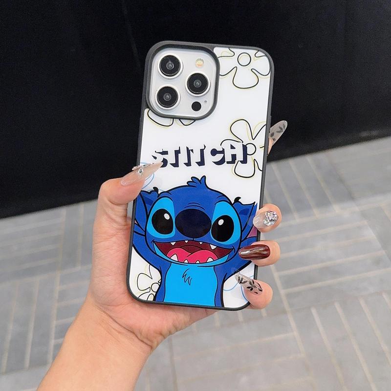 DISNEY Cute Cartoon Pattern Phone Case, Decorative Phone Protector Cover, Phone Accessories Compatible with iPhone