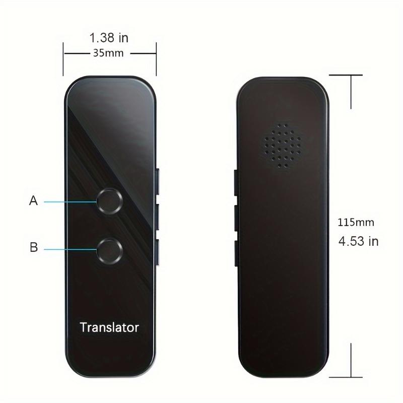 1pc Languages Translator Device, Two-Way Instant Translator, APP Online Voice Translation, 137 Languages Supported, Portable AI Voice High Accuracy Translator Device For Travel Business Learning