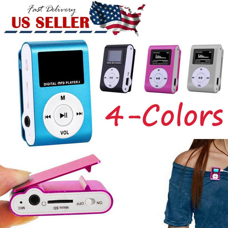 Mini MP3 Player Portable Clip Running Sport Music Play Support Micro SD Card NEW