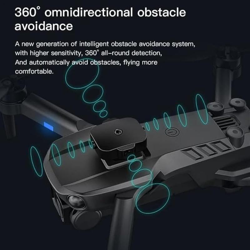 Drone with Camera for Adults Beginners with Brushless Motors Gravity Sensor,2K 5GHz WIFI Transmission 90° Adjustable Camera,360° Flip,RC Quadcopter Drone for Adults,H9 Drone with Carrying Case 2 Batteries