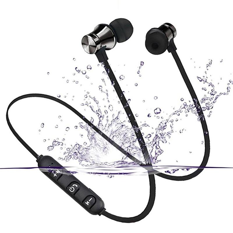 Bluetooth 4.2 Wireless Earphone Sports Headset Waterproof Earbuds  With Mic Audio Headphones