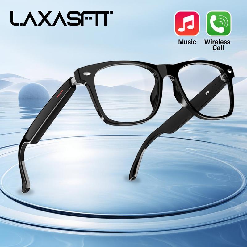 LAXASFIT Smart Glasses, Wireless Smart Audio Glasses, Outdoor Smart Eyewear Compatible with AI Voice Assistant, Men's and Women's Smart Eyewear