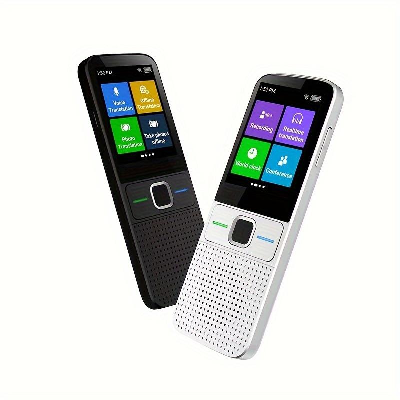 Portable Language Translator Device | 138 Languages, Real-Time Voice & Photo Translation | Online & Offline Mode for Business, Travel & Learning voice translator