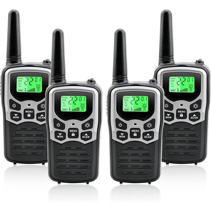 Walkie Talkies for Adults with LED Flashlight VOX Scan LCD Display, Audio Adjustable Audio Adjustable Communication Durable