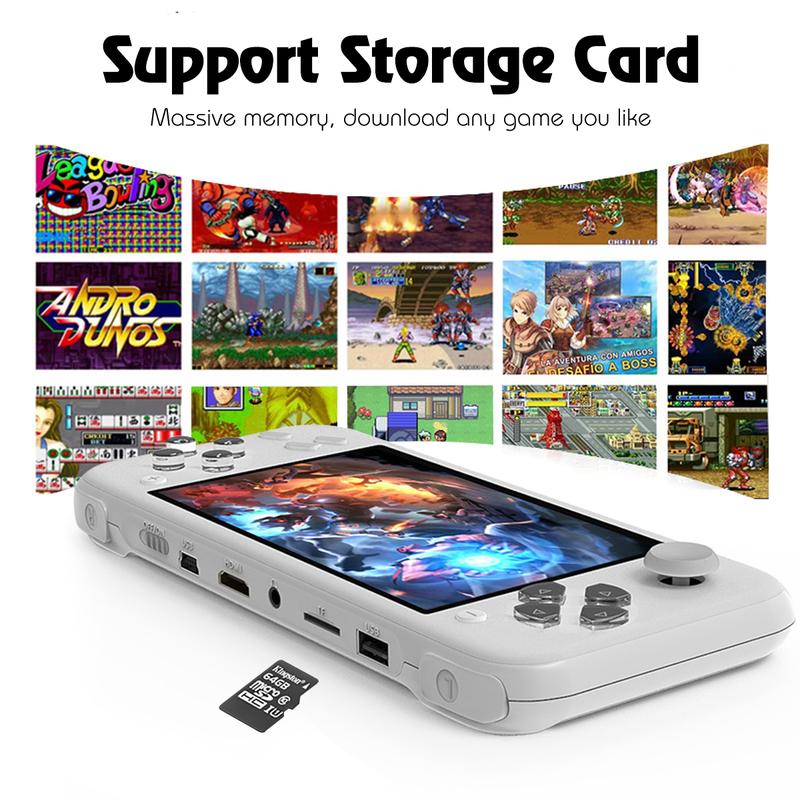 4.3 Inch Handheld Game Console Supports Free Games Dual Joystick Portable Retro Game Console MP3 MP4 MP5 Video Music Kids Adult Birthday Gifts