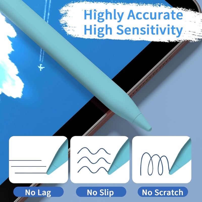 Stylus Pens for Touch Screens, Universal Fine Point iPad Pencil with  Adsorption Compatible with  iPad  Android Tablet & Other Touch Screens (Blue)