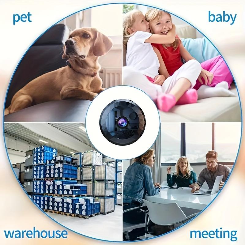 2 Wireless Mini WiFi Security Cameras With Night Vision, Motion Detection, Rechargeable Batteries - Easy To Install And App Control