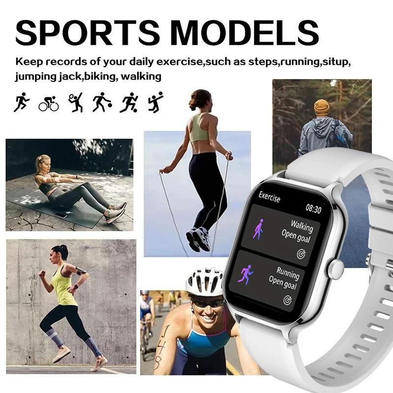 Multifunctional Smart Watch, 1 Count Fashion Digital Watch with Weather Forcast Music Control, 1.85 in Screen, Sports Watch for Women & Men