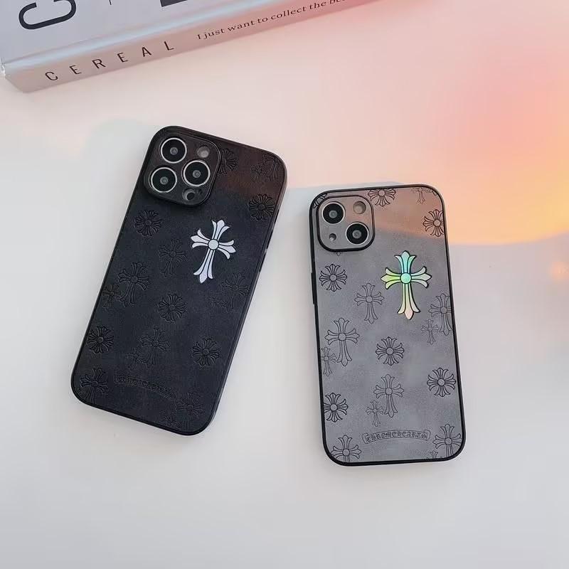 Trendy brand personalized anti drop laser cross phone case,iphone 11 12 13 14 15pro promax phone cover