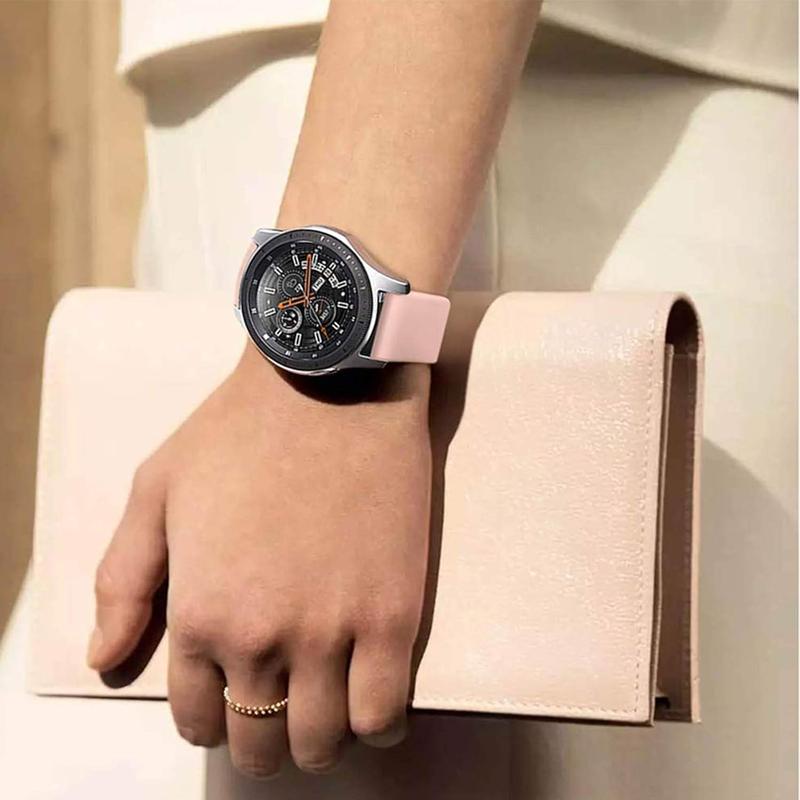 12 Color Bands Compatible with Samsung Galaxy Watch Active 2 Galaxy Watch 4 Galaxy Watch 5 Galaxy Watch 6 40mm 44mm, Galaxy Watch 4 6 Classic Galaxy Watch 5 Pro Watch 3 41mm, 20mm Soft Silicone Sport Strap for Women Men