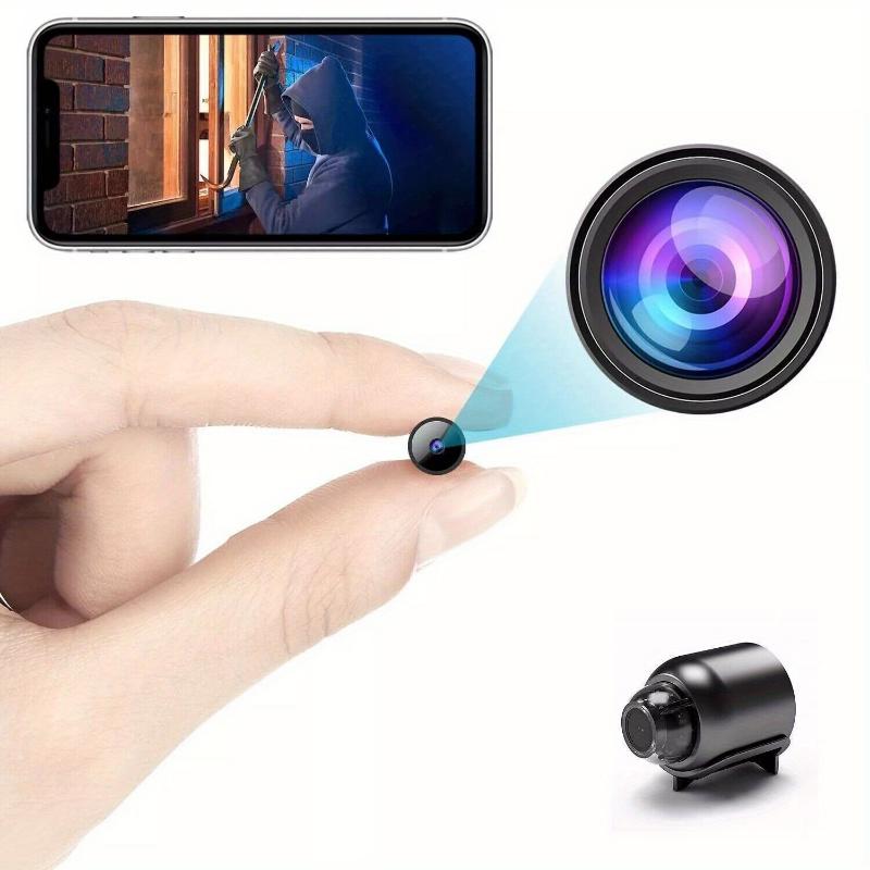 Mini WIFI Camera 1080P HD Night Vision Included Motion Detection Remote Monitoring 160 Wide Angle Micro Monitor for Home Office Store Warehouse