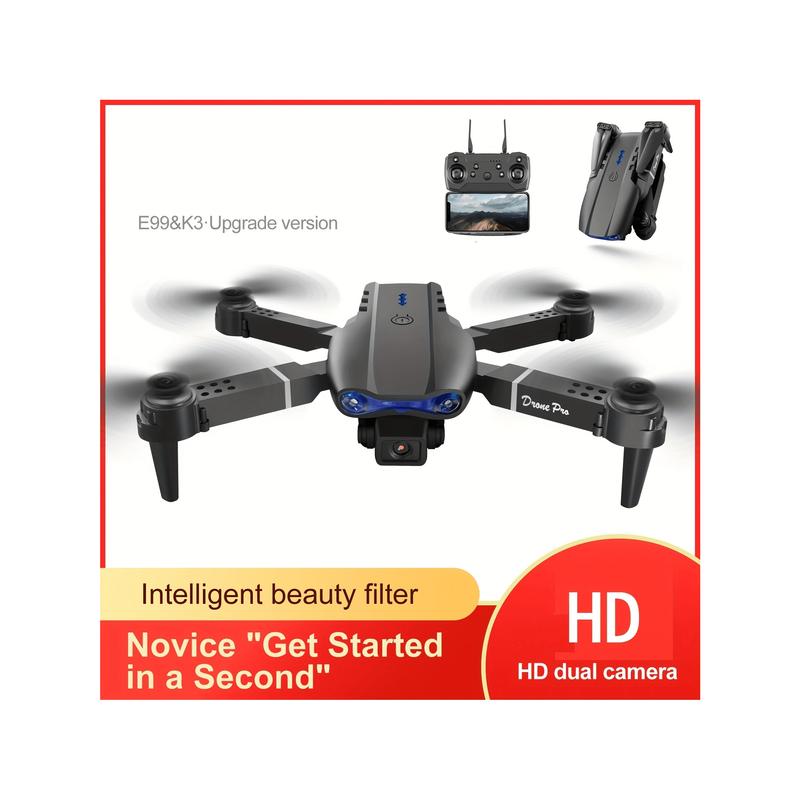 E99 Foldable Quadcopter Mini Drone With Dual Cameras - Auto-Hovering And Intelligence Avoidance System,Designed For Beginners,Christmas Thanksgiving Halloween Gifts