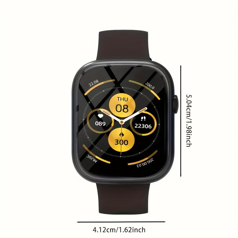 2024 Hot New 2.01 Inch Touch Screen Dual Band Smartwatch For Men And Women, Talking Function, Steps & Calories Tracking, Call Message Reminder, Multi-functional Fitness And Sports Smart Band, Wireless Connection For Android Phones And IPhon