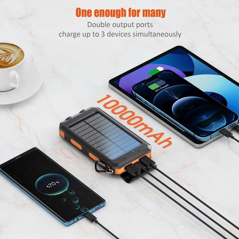 10000mAh Multifunctional Power Bank, Portable Charger with Wireless Charging, for Phones, Laptops, and Tablets, Essential for Outdoor and Emergency Use