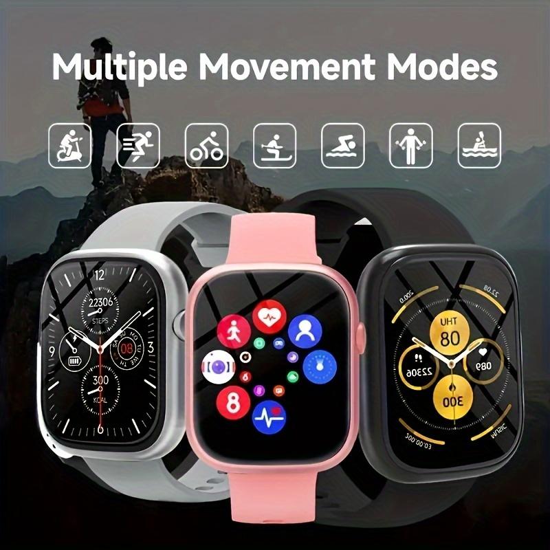 2024 Hot New 2.01 Inch Touch Screen Dual Band Smartwatch For Men And Women, Talking Function, Steps & Calories Tracking, Call Message Reminder, Multi-functional Fitness And Sports Smart Band, Wireless Connection For Android Phones And IPhon