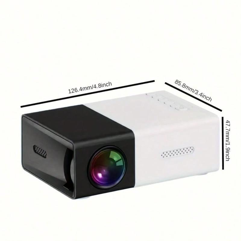 YG300 HD Mini Projector With HDMI-Compatible, USB And SD Memory-Enhance Your Movie, TV And Game Experience, With Stand, Suitable For Outdoor Camping  Drive-In  Home Theater Projector