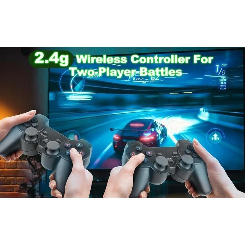 New store discount Retro Game Console Stick,64GNostalgia Game Stick with 20000+Video Games, 9 Emulator ConsolePlug and Play for TV, Retro PlayCompatible with Arcade Maze, 4K HDOutput,2.4GHz Wireless Controllers