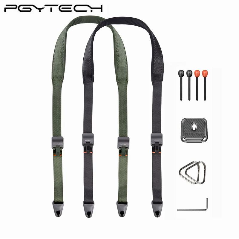 PGYTECH Camera Shoulder Strap with Quick Release Plate Wide Camera Neck Straps Long for Photographers Adjustable for DSLR SLR (Night Black)