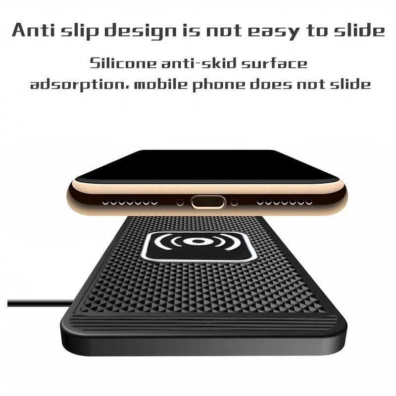 15W Wireless Car Charger, Non-slip Smart Auto Sensor Charging Pad, Car Charging Mat for Huawei Apple Samsung, Car Electrical Appliances