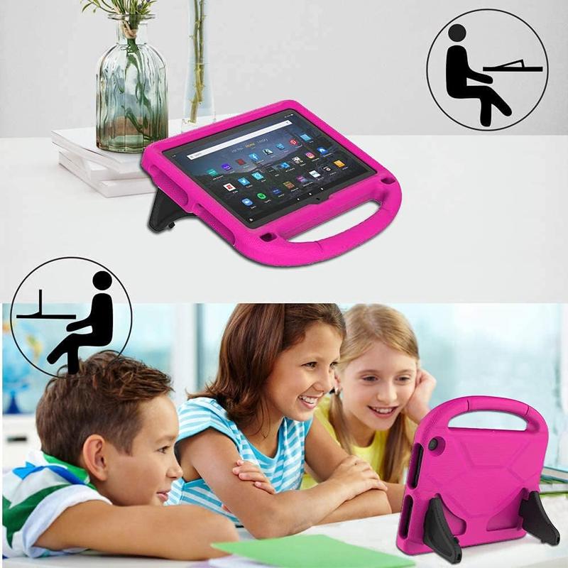 Fire HD 10 & HD 10 Plus Tablet Case for (13th 11th Generation, 2023 2021 Release) -  Lightweight Shockproof -Proof Cover with Handle Stand for Kindle Fire HD 10  Tablet - Pink