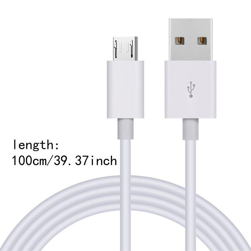 USB Port Fast Charge Data Cable, Micro USB Cable for Home Security Camera and Android Mobile Phone Tablets, 5V 2.4A, Data Transfer and Quickly Charging