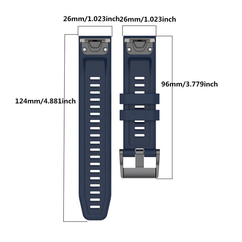 Replacement Watch Band (Band Only), 26mm Quick Disassembly Watch Band for Garmin Fenix 7X 6X 5X Sapphire 5X GPS 5X Puls Tactix 7 DELTA Enduro 2 Phoenix 3