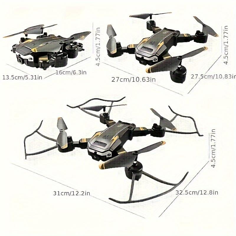 S6 Foldable Quadcopter Mini Drone With Dual Cameras - Remote Control Helicopter Toy For Adults, Auto-hovering And Intelligence Avoidance System, Designed For Beginners, As Christmas Thanksgiving Halloween Gifts