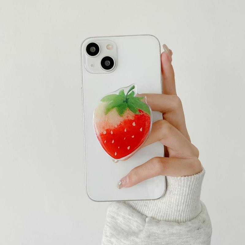 Fruit Design Phone Holder, 1 Count Cute Fruit Phone Stand, Retractable Folding Phone Holder for iPhone, Samsung, Xiaomi & Other Toys Tablet