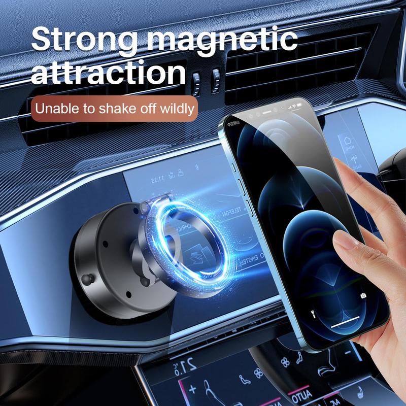 Electric Vacuum Magnetic Suction Phone Mount, Shower Phone Holder, Magnetic Cell Phone Holder for Car Gym Mirror Smooth Surface,Compatible with iPhone & Android