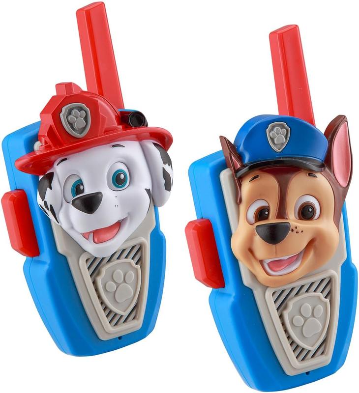 PAW Patrol Walkie Talkies - Set of 2 Kids Walkie Talkies Chase and Marshall - Excellent Walkie Talkies for Toddlers Audio Communication