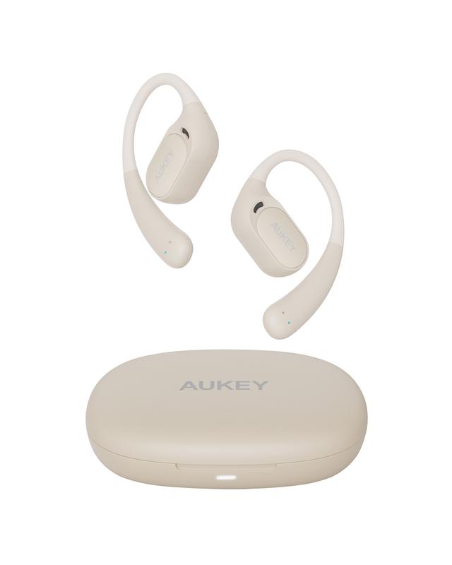 AUKEY EP-S1 Open Earbuds Wearable Stereo with Bluetooth 5.4, AI ENC Noise Reduction, IPX4 Waterproof,OWS Headphones Lightweight Design Headphone