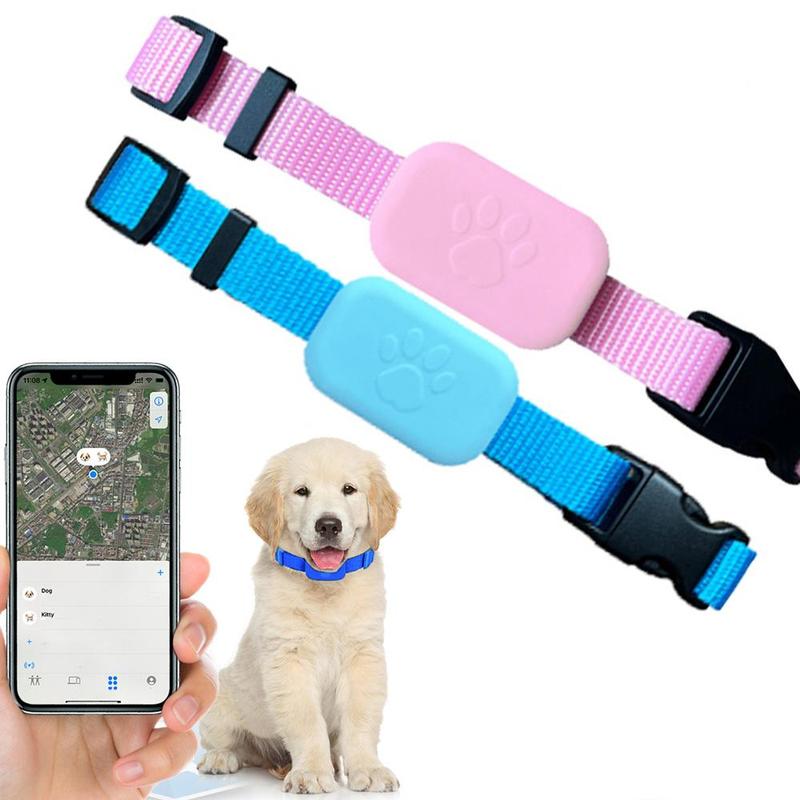 Smart GPS Tracker, Mini GPS Locator Collar, Pet Locator Collar, Portable Pet Tracker, Pet Positioning Locator, Suitable for Tracking Pet