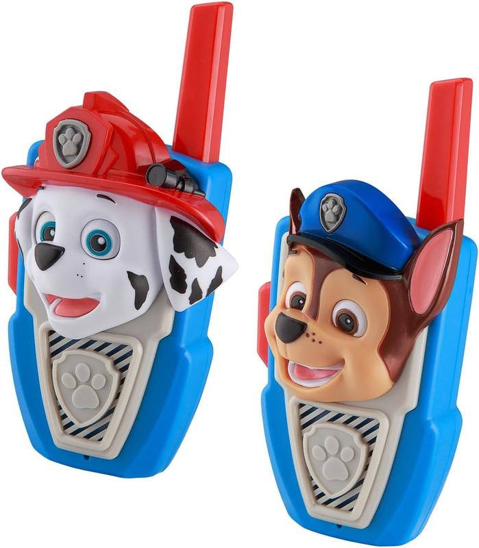 PAW Patrol Walkie Talkies - Set of 2 Kids Walkie Talkies Chase and Marshall - Excellent Walkie Talkies for Toddlers Audio Communication