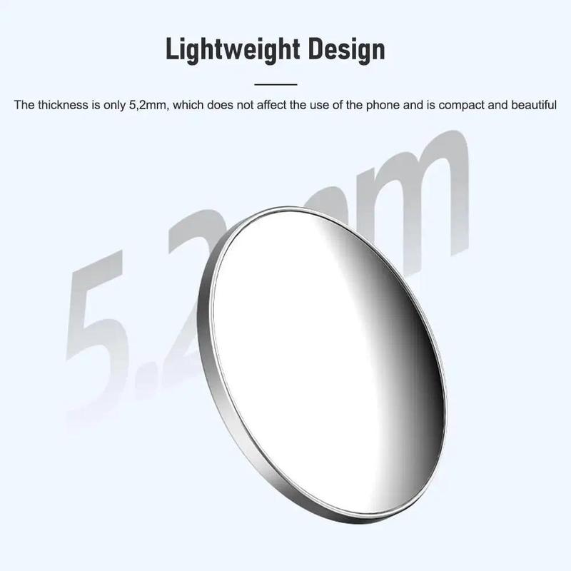 Magnetic Phone Rear Selfie HD Vlog Mirror Photo Assist Camera Convex Mirror for Photography Accessories Alloy Iron