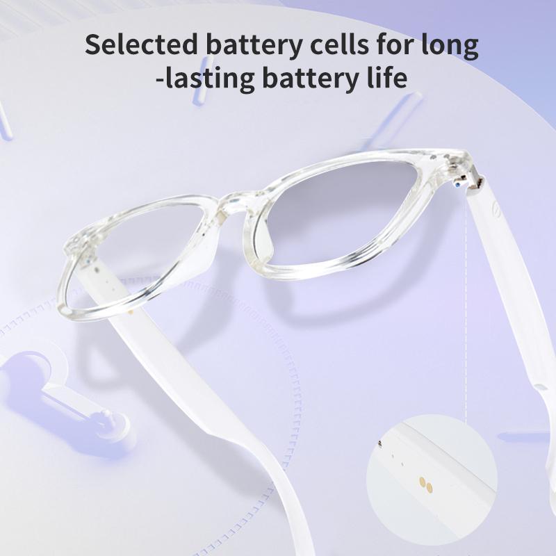 Smart Glasses, Wireless Headphone Smart Glasses for Listening To Music & Calling, USB Rechargeable Creative Sports Smart Glasses for Men & Women