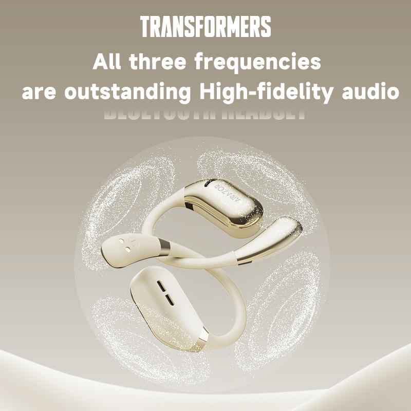 Transformers TF-T68 AI Translation Headset Supports real-time Bluetooth translation in 75 languages 5.4 OWS Waterproof Sport Headsets Noise Reduction Headphones With Mic Earbuds，High-resolution sound quality