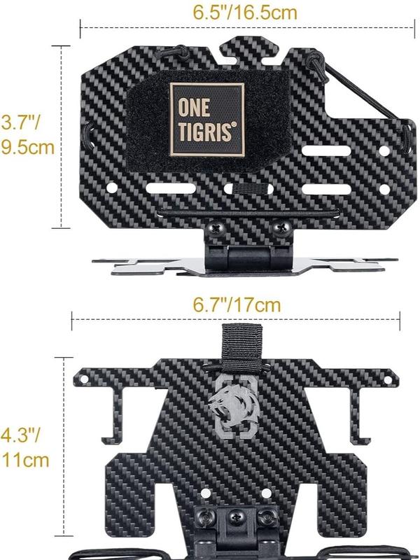 ONETIGRIS Plate Carrier Accessories, MOLLE Phone Holder Verson 2.0 Chest Cell Phone Mount Vest Attachment Stability Phone Board for Screen Size 4.7