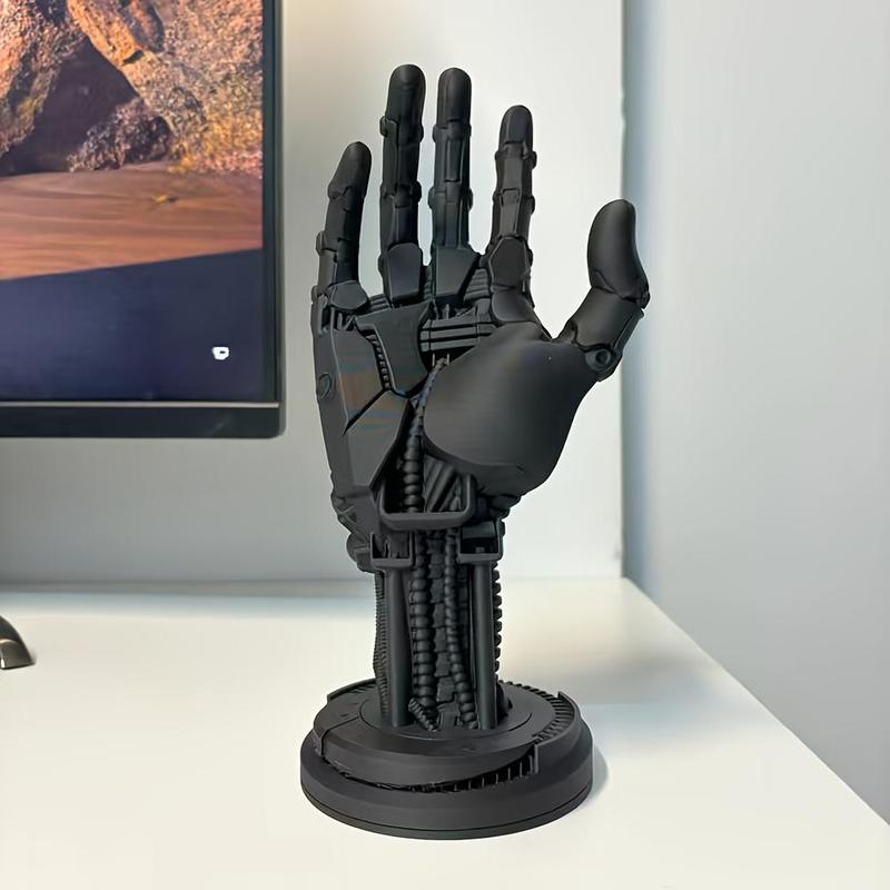 Cyberpunk-Inspired Game Controller Stand, Stylish Desktop Holder, Desk Accessory Compatible with Xbox, PS4, PS5, Earphone & Phone