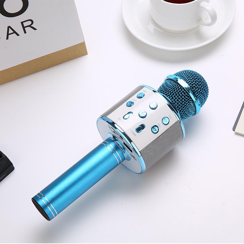 Professional Handheld Wireless Karaoke Microphone USB Speaker Microphone for Kids Music Player Singing Recorder KTV