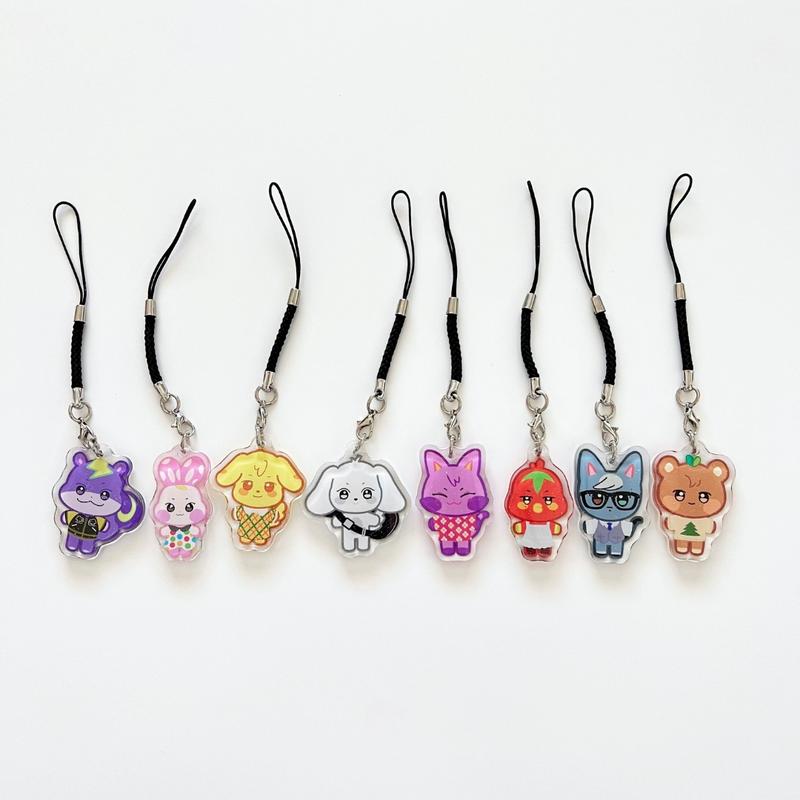 Aniteez Crossing Phone Charms- Cute Kpop Accessories