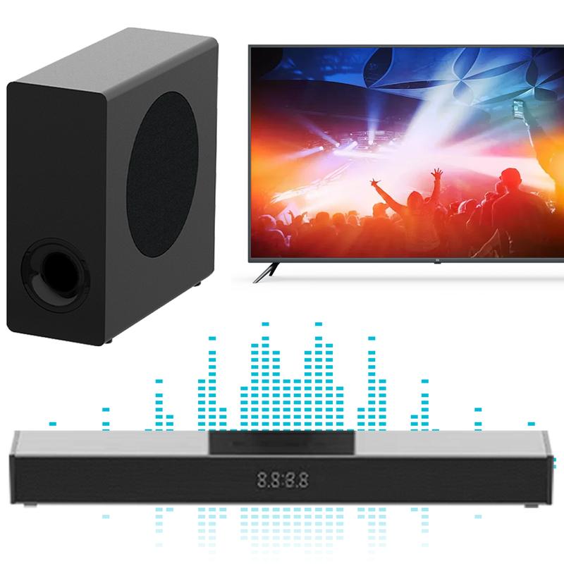 160W Audio Sound Bar Wireless Speaker Subwoofer For TV PC Laptop – Ultra-Slim Design, Works with 4K HD TVs, RCA , Optical,AUX Wireless Streaming outdoor home tv speaker