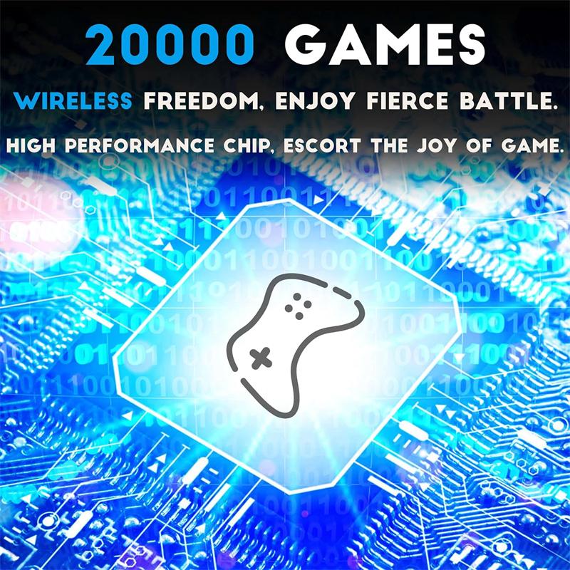 Retro Game Console 20,000-30,000+Retro GamesStick,Revisit Classic Games Stick,Retro Play Plugand Play Video Games Stick 26 Emulators,4K HDMIOutput,Premium Competitive Dual ControllersWireless Adapter Button Cable Communication