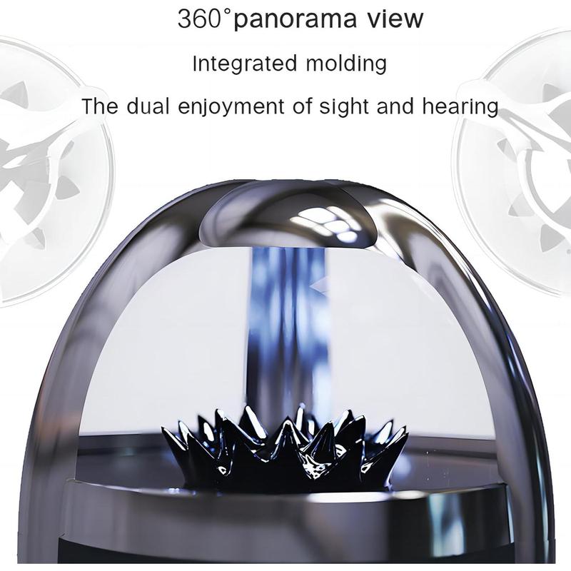 Ferrofluid Speaker - Music Comes to Life with Dancing Ferrofluid, Bluetooth 5.0, and 4-Color Customizable Lights