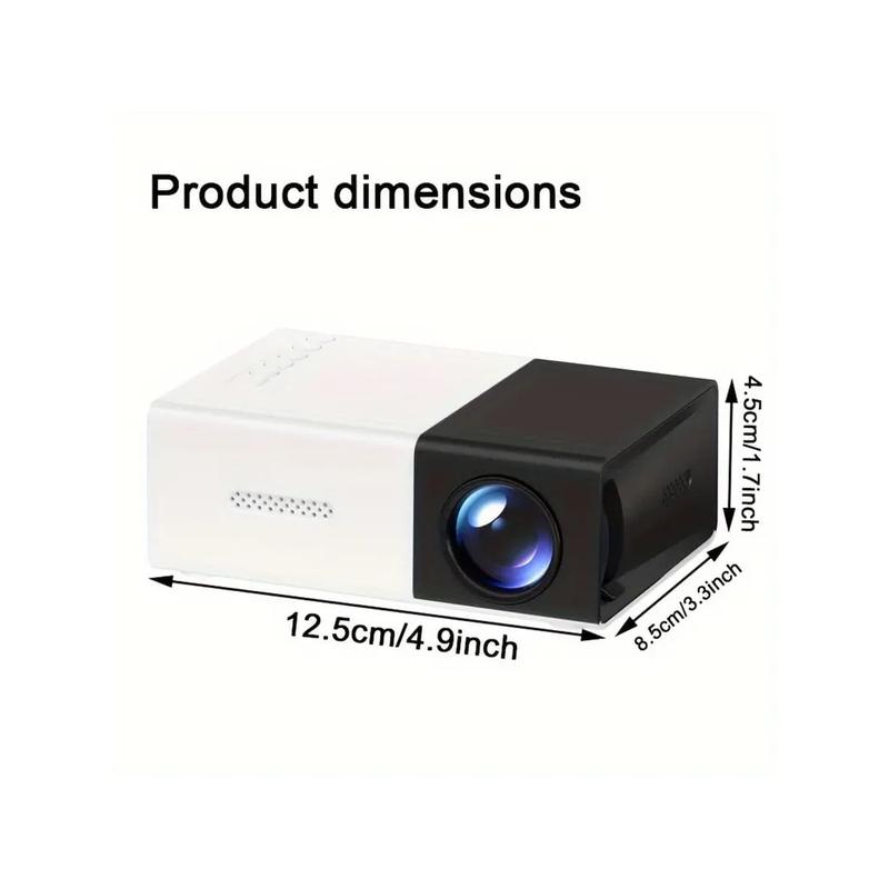 HD Portable Home Projector, Outdoor Projector, Compatible With HD 1080P 4K, Compatible With Mobile Phones, Suitable For Halloween Gifts