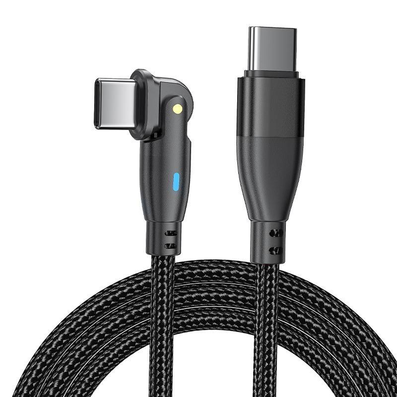 180° Bending Type C To Type C Data Cable, 1 Count 60W Fast Charging Data Cable, Mobile Phone Charging Cable