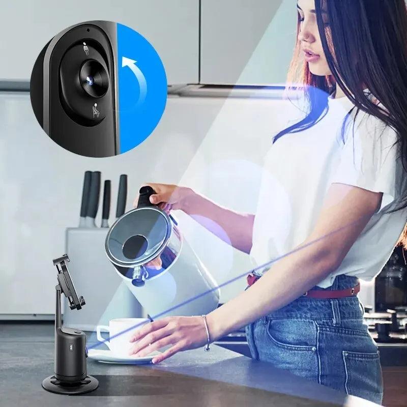 360 Auto Face Tracking Gimbal AI Smart Gimbal Face Tracking Auto Phone Holder for Smartphone Video Vlog Live Stabilizer Tripod