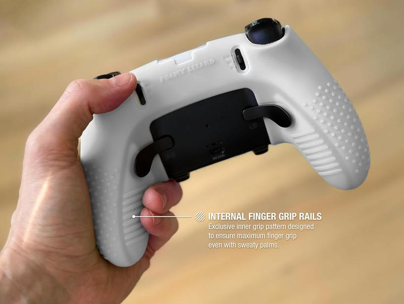 Eclipse PS5 EDGE Controller  Combo Set | Dock Compatible, Protector Decals, Anti-Slip Soft Gel  Cover, Faceplate Shell & Thumb Grips for  5 DualSense EDGE (White)