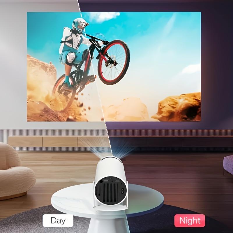 Sharp Display, Ultra-Portable 4K Mini Projector-Smart WiFi and Wireless, Adjustable Screen, 180 ° Rotation, USB Powered-Perfect Choice for Home Entertainment