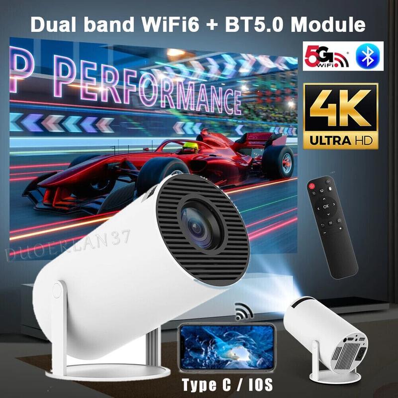 HY300 PRO Projector 4K  Dual Wifi 200 ANSI Allwinner H713 BT5.0 1080P 1280*720P Home Cinema Outdoor Projetor 40*130